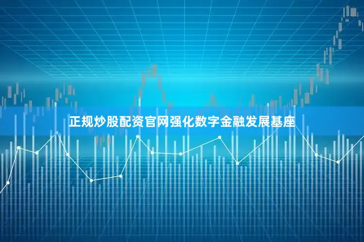 正规炒股配资官网强化数字金融发展基座