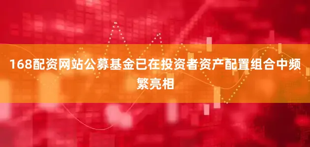 168配资网站公募基金已在投资者资产配置组合中频繁亮相